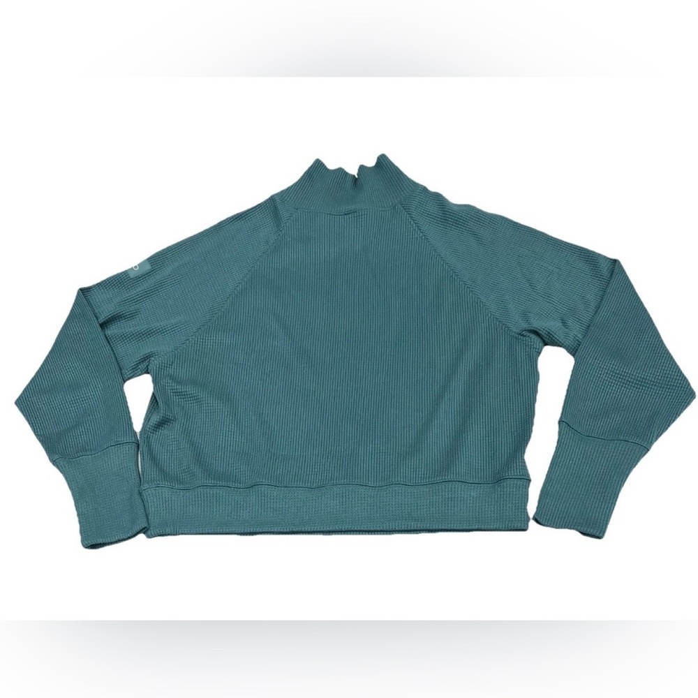 Alo Yoga Waffle Weekend Escape Mock Neck Long Sleeve